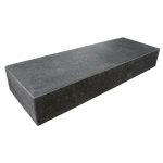 Basalt Blockstufe Vietnam (anthrazit) 15 x 35 x 150 cm, rundum geflammt