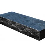 Basalt Blockstufe Vietnam (anthrazit) 15 x 35 x 80 cm, bossiert