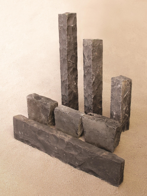 Basalt Leistenstein Vietnam (anthrazit) 8 x 20 x 100 cm, allseits gespalten