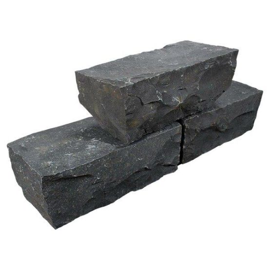 Basalt Multistein Vietnam (anthrazit) ~ 15 x 20 x 40 cm, in Kisten