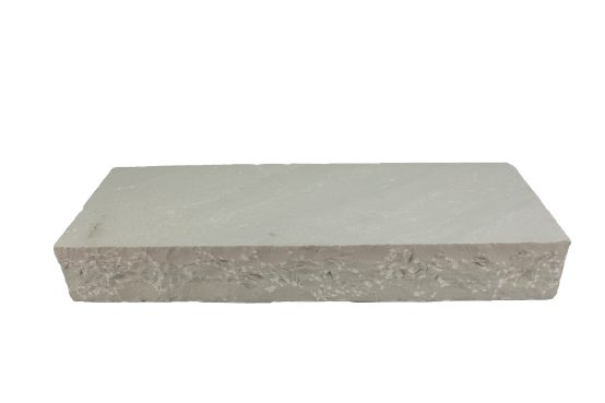 Dehli Blockstufe (Sky Grey) ~14-16x35x100 cm spaltrau/handbekantet