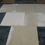 Dehli Bodenplatten 60 x 60 cm (Lemon) 3 cm, gestrahlt+gebürstet/ges. Kanten