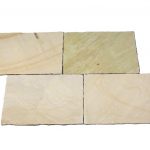 Dehli Bodenplatten (Lemon) 40x40x2,5 cm spaltrau/handbekantet