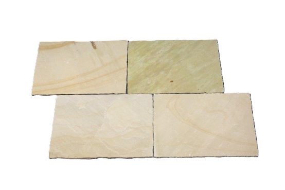 Dehli Bodenplatten (Lemon) 40x40x2,5 cm spaltrau/handbekantet