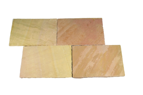 Dehli Bodenplatten (Nevada Colored) 40 x 40 x 2,5 cm, spaltrau/handbekantet