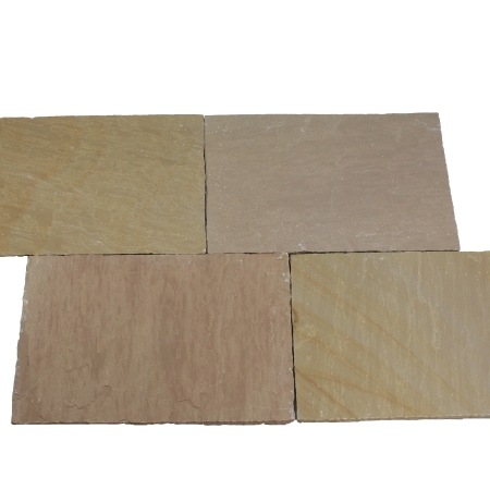 Dehli Bodenplatten (Sahara Beige) 40 x 40 x 2,5 cm, spaltrau/handbekantet