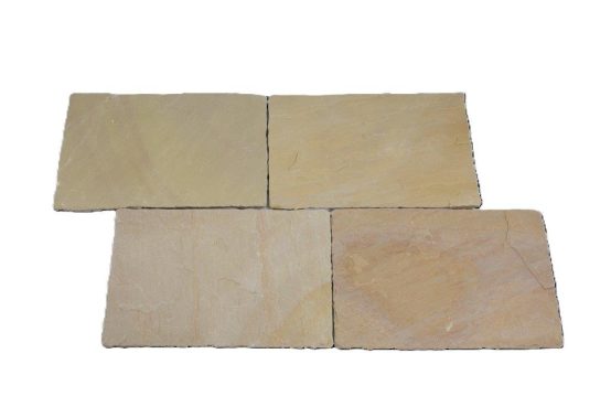 Dehli Bodenplatten (Sun Yellow) 60x40x2,5cm, spaltrau/handbekantet