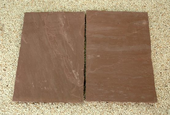 Dehli Bodenplatten (Wine Red) 40x40x2,5cm, spaltrau/handbekantet
