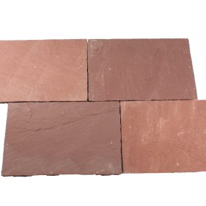 Dehli Bodenplatten (Wine Red) 40x40x2,5cm, spaltrau/handbekantet