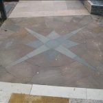 Dehli Kreis Nautical Star (div. Farben) ~ 2,5 cm, spaltrau/handbek., Stern Ø 3 m