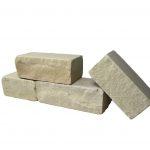 Dehli Mauerst (Solid Lemon). 30-50x20x15 cm OF geflamt/getrommelt