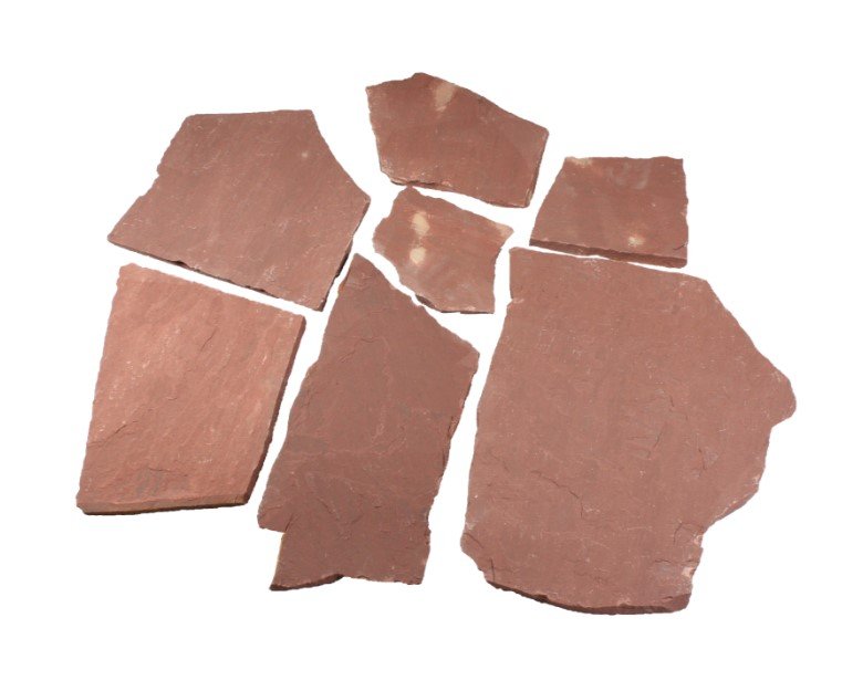 Dehli Polygonal (Diverse Farben) 2,5 cm, spaltrau (3-7 St./m²)