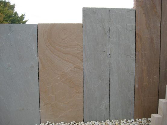 Dehli Schwelle (div. Farben) 12 x 50 x 225 cm, spaltrau/handbekantet