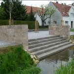 Dolomit Massivmauerwerk, doppelhäuptig 22,5 x 22 x 30-80 cm, allseits gesägt+gefast