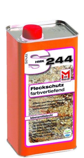 Fleckschutz, Öl- und Wasserstopp S244 1-L-Flasche, farbvertiefend, diffus.offen