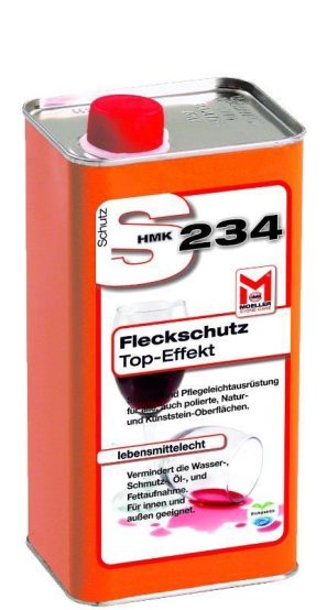 Fleckschutz, Öl-+Wasserstopp Top Effekt S234 1-L-Flasche, leicht farbvertiefend, diffus.offen