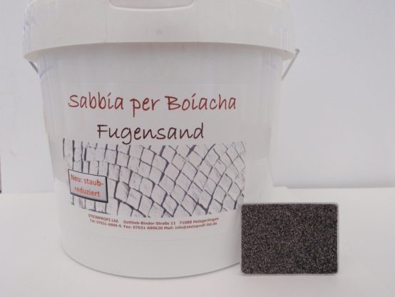 Fugensand Sabbia per Boiacca 05 25-kg-Eimer, Trockeneinbau (basalt)