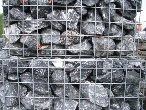 Gabionensteine Alpenbruch (schwarz-weiß) 60/120 mm, lose