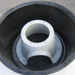 GFK-Stützsockel Ø 30 cm belastbar bis 2000 kg, für Becken h=35 cm