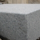 Granit Blockstufe (stahlgrau) 15 x 35 x 120 cm, geflammt, G654