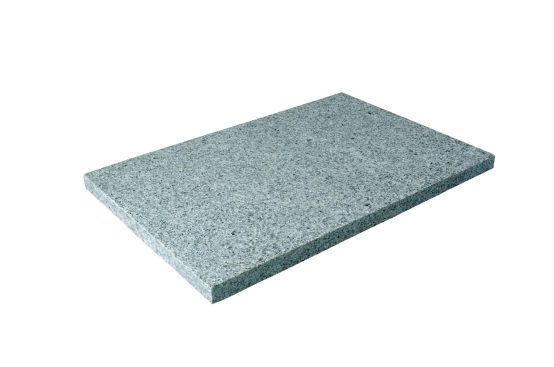 Granit Bodenplatten 40 x 40 cm (hellgrau) 3 cm, geflammt/gesägte Kanten, wie G603