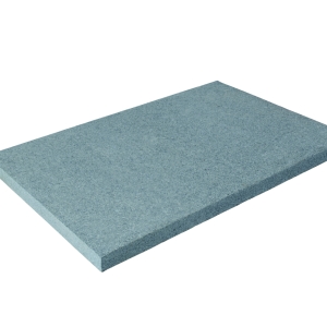 Granit Bodenplatten 40 x 40 cm (stahlgrau) 3 cm, geflammt/gesägte Kanten, G654