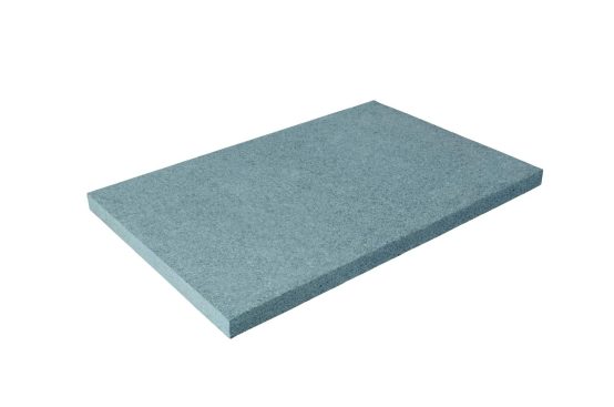 Granit Bodenplatten (stahlgrau) 60x60x3cm, geflammt/gesägte Kanten, G654