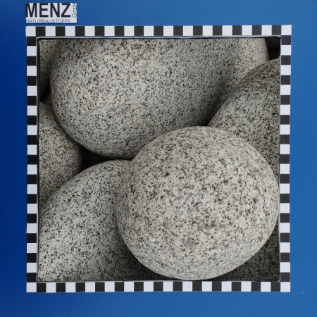 Granit Körnung Royal (grau) 200/400 mm im Drahtkorb