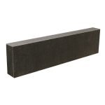Granit Leiste (Nero Assoluto) 8 x 25 x 100 cm, geflammt & wassergestrahlt