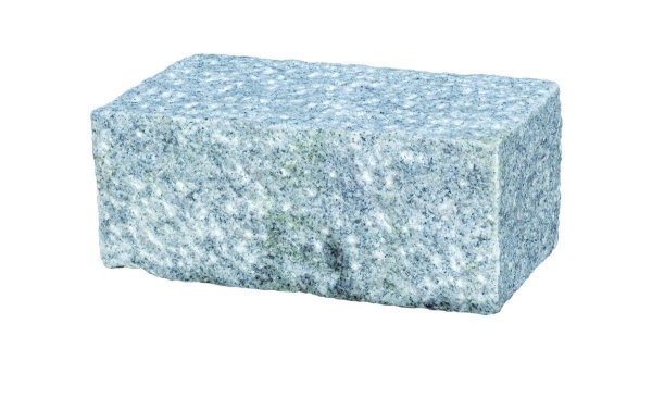 Granit Mauerstein (hellgrau), gespitzt 15 x 20 x 35 cm, auf Palette à 50 St.