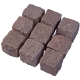 Granit Pflaster 14-16/14-16/18-20 cm Indien (Manga-rot) in Kiste/Big-Bag