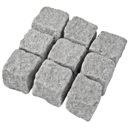 Granit Pflaster 14/16 cm Portugal Feinkorn (hellgrau) im Big-Bag