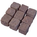 Granit Pflaster 7/9 cm Indien (Manga-rot) in Kiste/Big-Bag