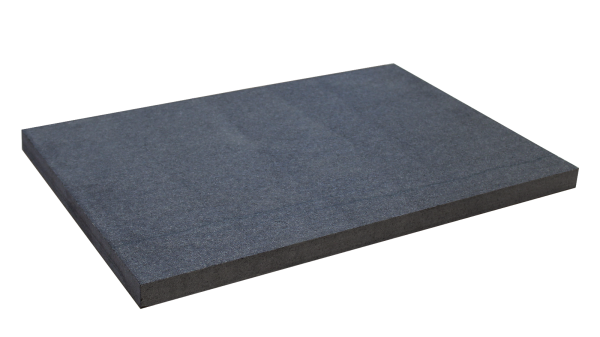 Granit Schwelle Sombra Black 8 x 25 x 100 cm, geflammt & wassergestrahlt