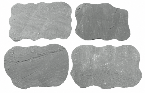 Japanische Trittsteine Sky Grey 40-60 x 30-40 x 2,5-4 cm, spaltrau
