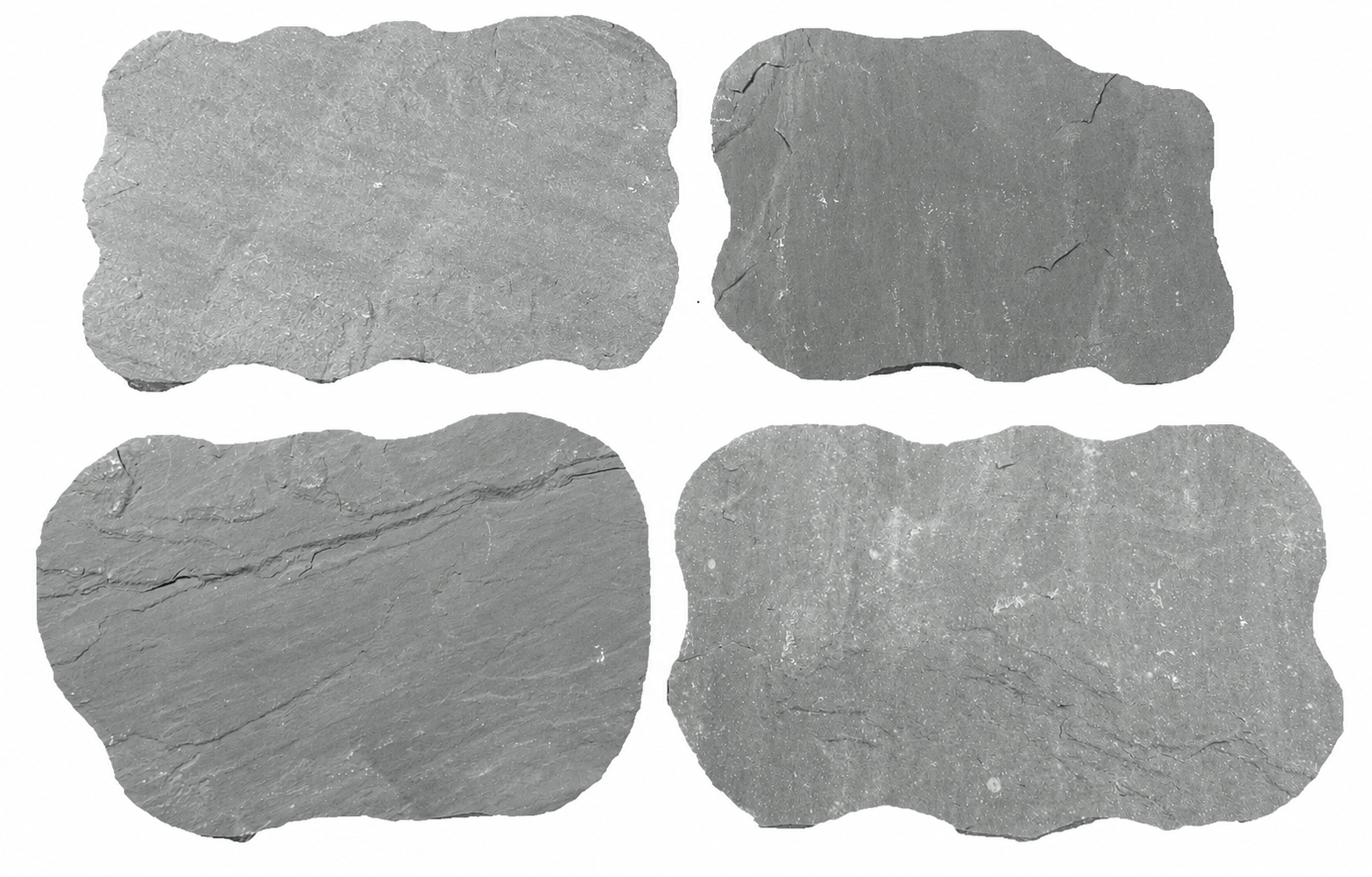 Japanische Trittsteine Sky Grey 40-60 x 30-40 x 2,5-4 cm, spaltrau