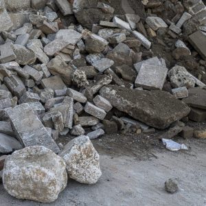 Kippgebühr gemischter Bauschutt bis 60 cm ohne Leichtbaustoffe und Bewehrung
