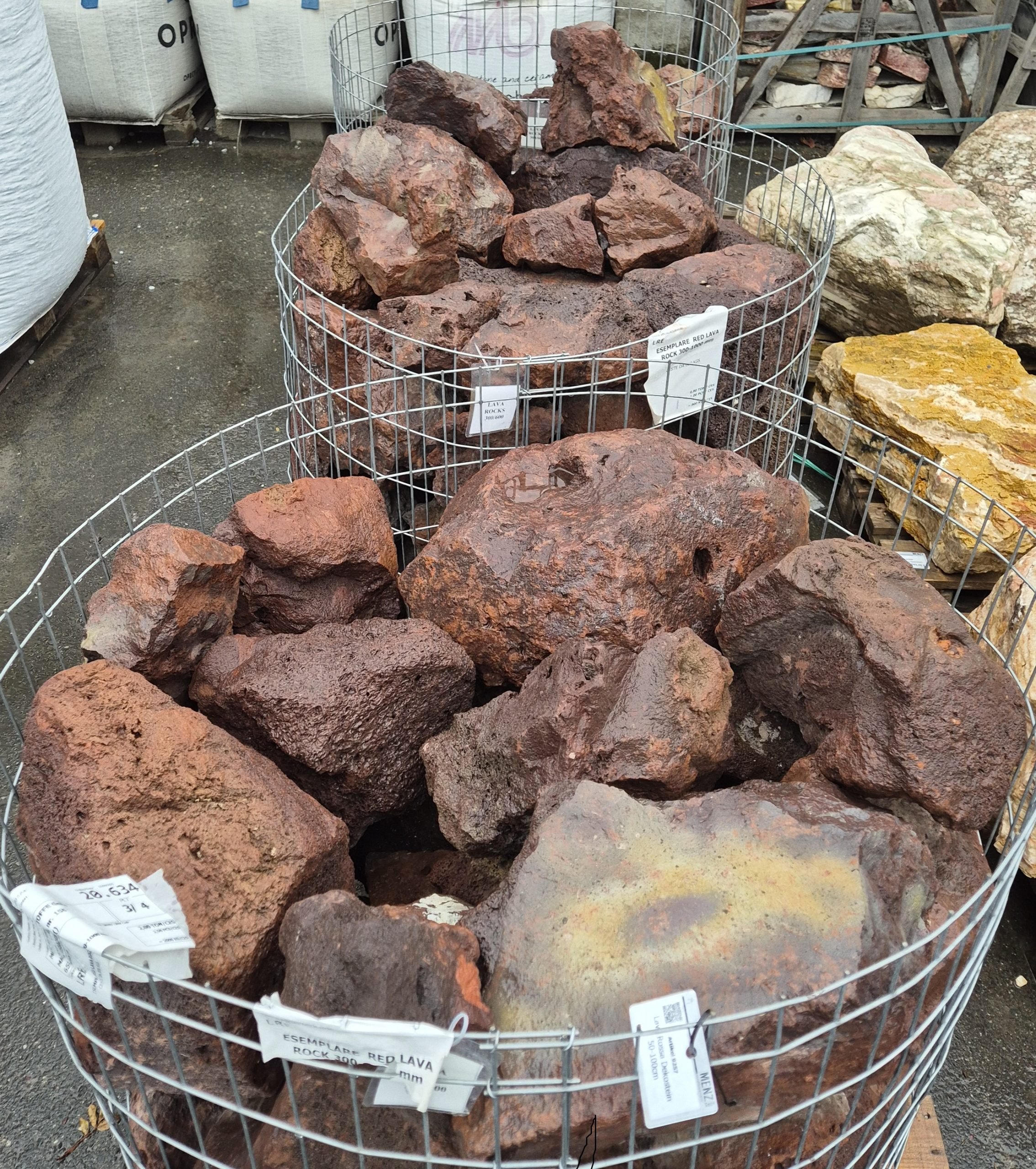 Lava Rossa Dekostein 50-100cm