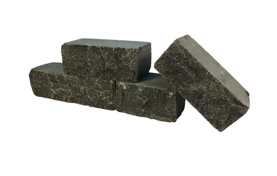 Mauersteine, Kerala Basalt, 30-50x20x10 cm, getro (Kerala Basalt) OF geflamt/getrommelt