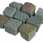 Melaphyr Pflaster (bunt) 8/11 cm, gebraucht, lose