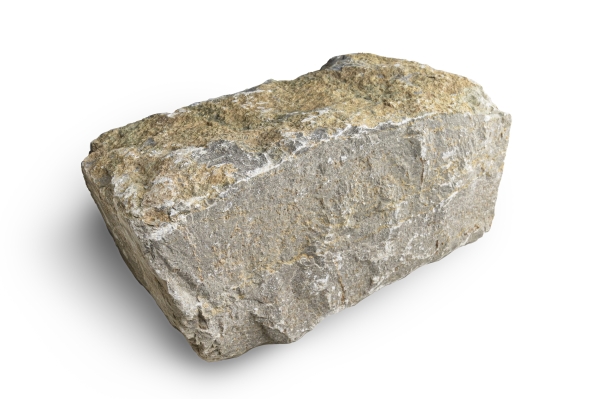 Muschelkalk Mauersteine (grau-ocker) 15-20 x 15-25 x 30-50 cm, gespalten, lose