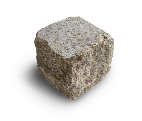 Muschelkalk Pflaster 10/10/10 cm (grau-ocker) im Big-Bag