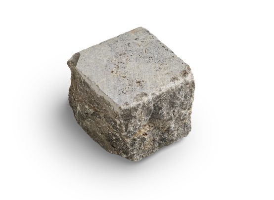 Muschelkalk Pflaster 6/6/6 cm (grau-ocker) im Big-Bag