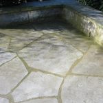 Muschelkalk Polygonal (grau-beige) ~ 3 cm, gesägt, Großformat