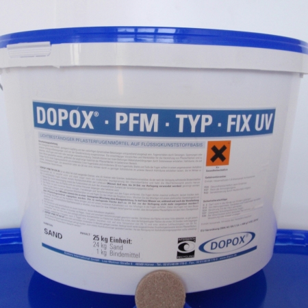 Pflasterfugenmörtel Dopox FIX UV 25-kg-Eimer, Trockeneinbau (sand)