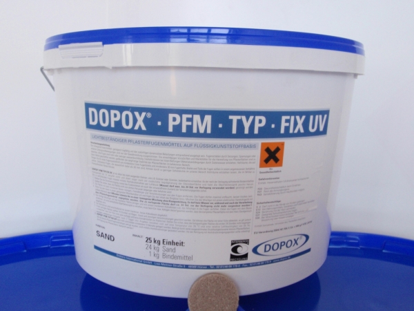 Pflasterfugenmörtel Dopox FIX UV 25-kg-Eimer, Trockeneinbau (sand)