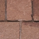 Porphyr Bodenplatten (grau-rot) 30er-Bahn x 2-6 cm, spaltrau/handbekantet