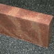 Porphyr Leistenstein (rot-braun) ~ 8 x 25 x 30-50 cm, 2 Seiten geflammt
