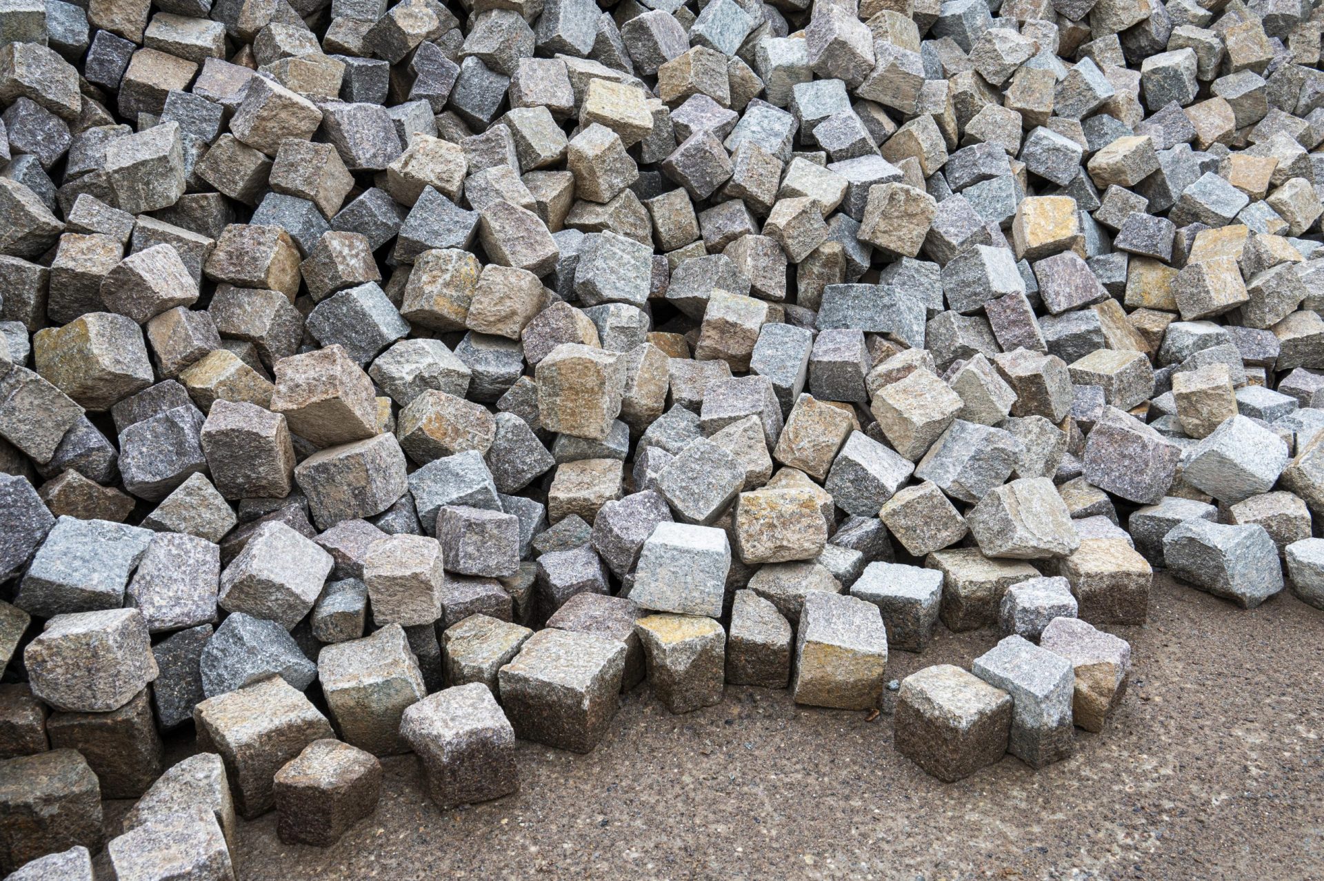 Porphyr Pflaster 6/8 cm (bunt) lose Porphyr Pflaster 6/8 cm (bunt) lose