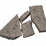 Porphyr Polygonal (grau-rot) 2-4 cm, spaltrau, Großformat